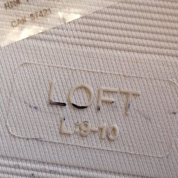 Loft Womens Flat Heel Slide Slipper Cushioned Faux Fur Ivory Sz L 9-10 - Picture 9 of 9